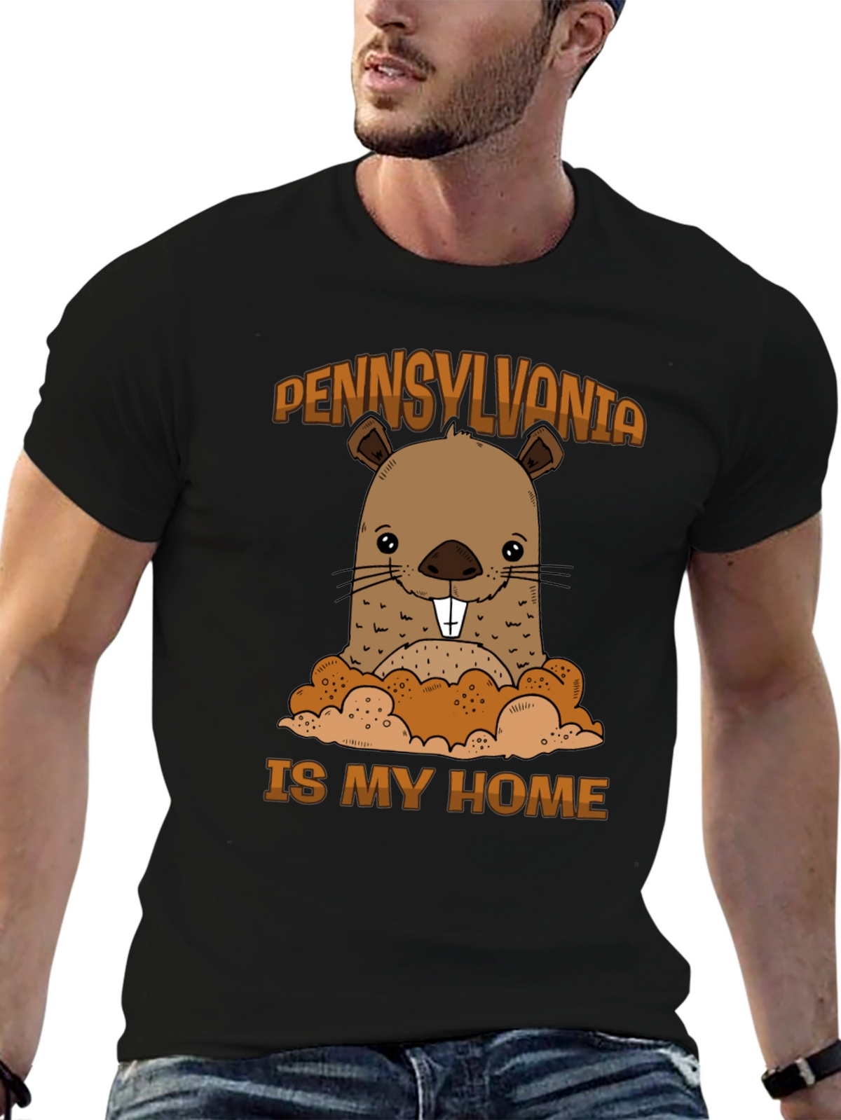 Pennsylvania Groundhog Graphic Tee