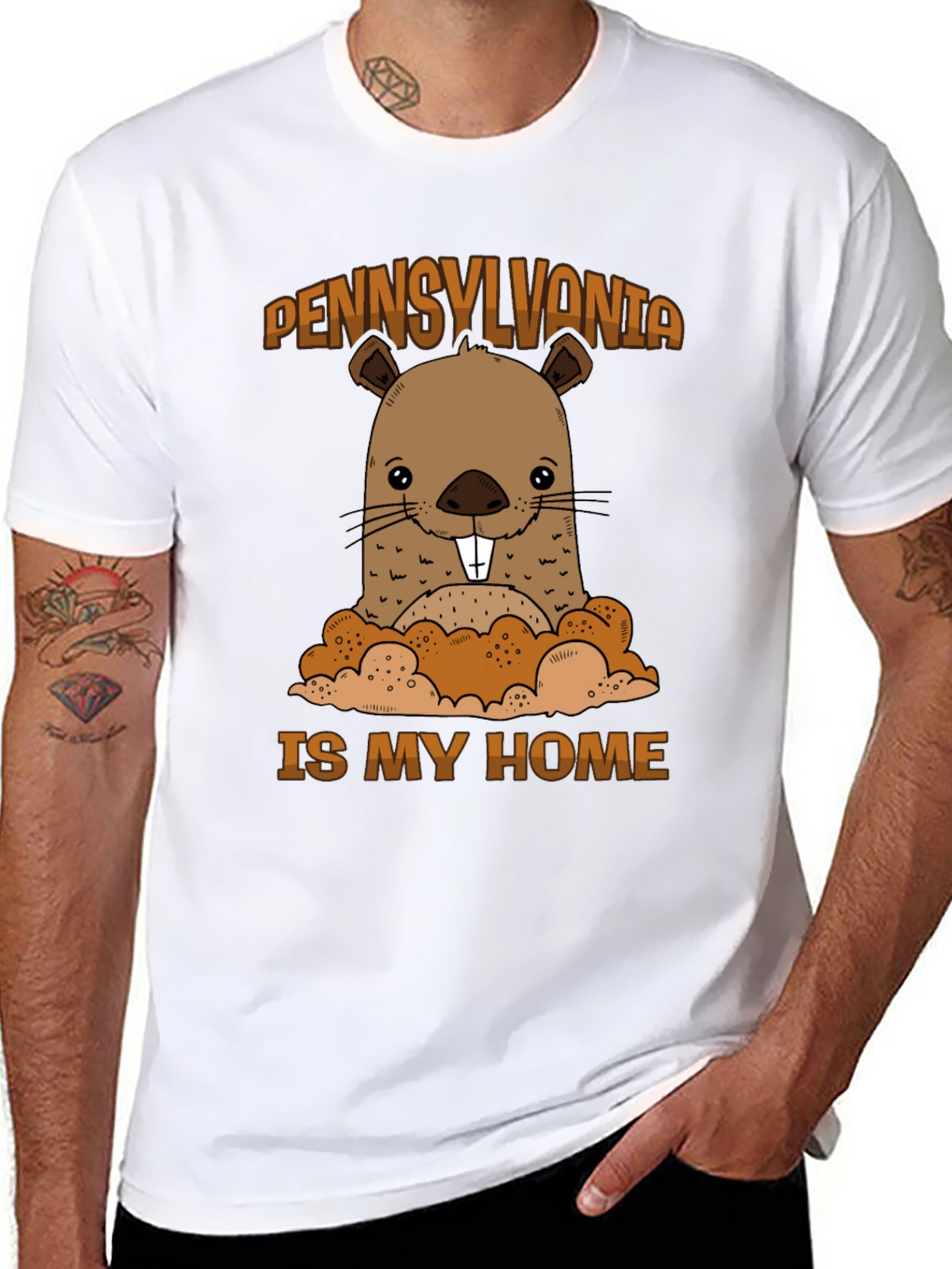 Pennsylvania Groundhog Graphic Tee