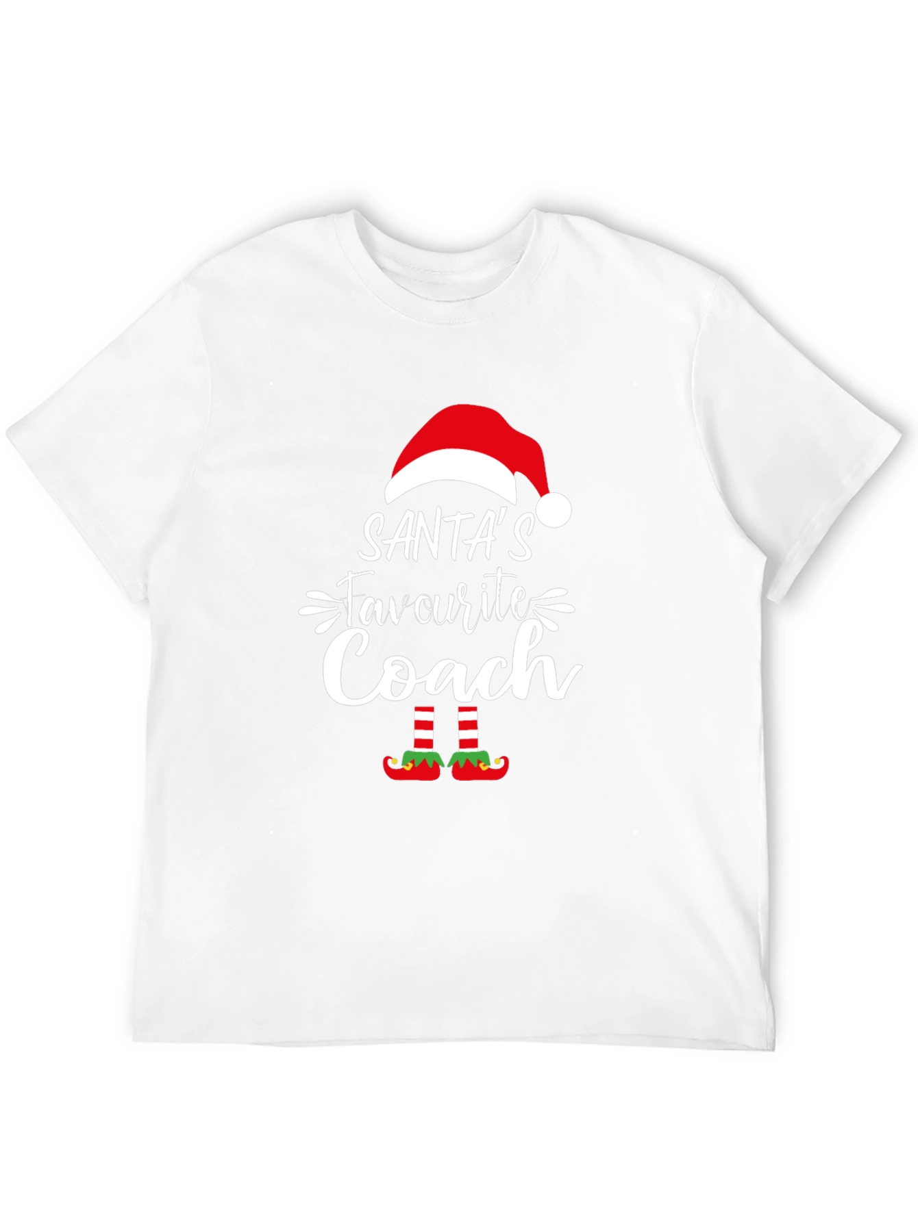 Santas Favorite Coach T-Shirt - Holiday Christmas Tee