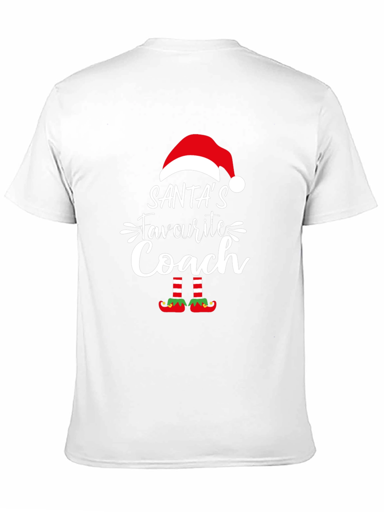 Santas Favorite Coach T-Shirt - Holiday Christmas Tee
