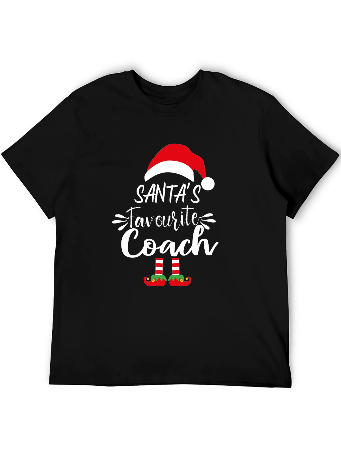 Santas Favorite Coach T-Shirt - Holiday Christmas Tee