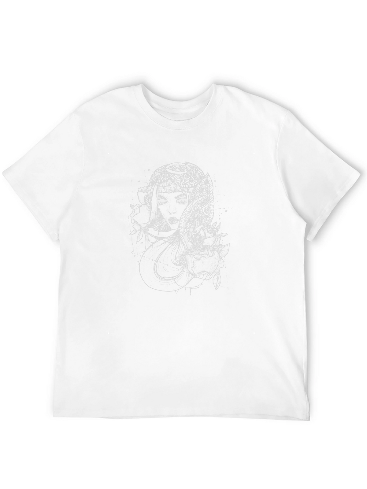 Mystic Woman Graphic Tee - Black Cotton Blend