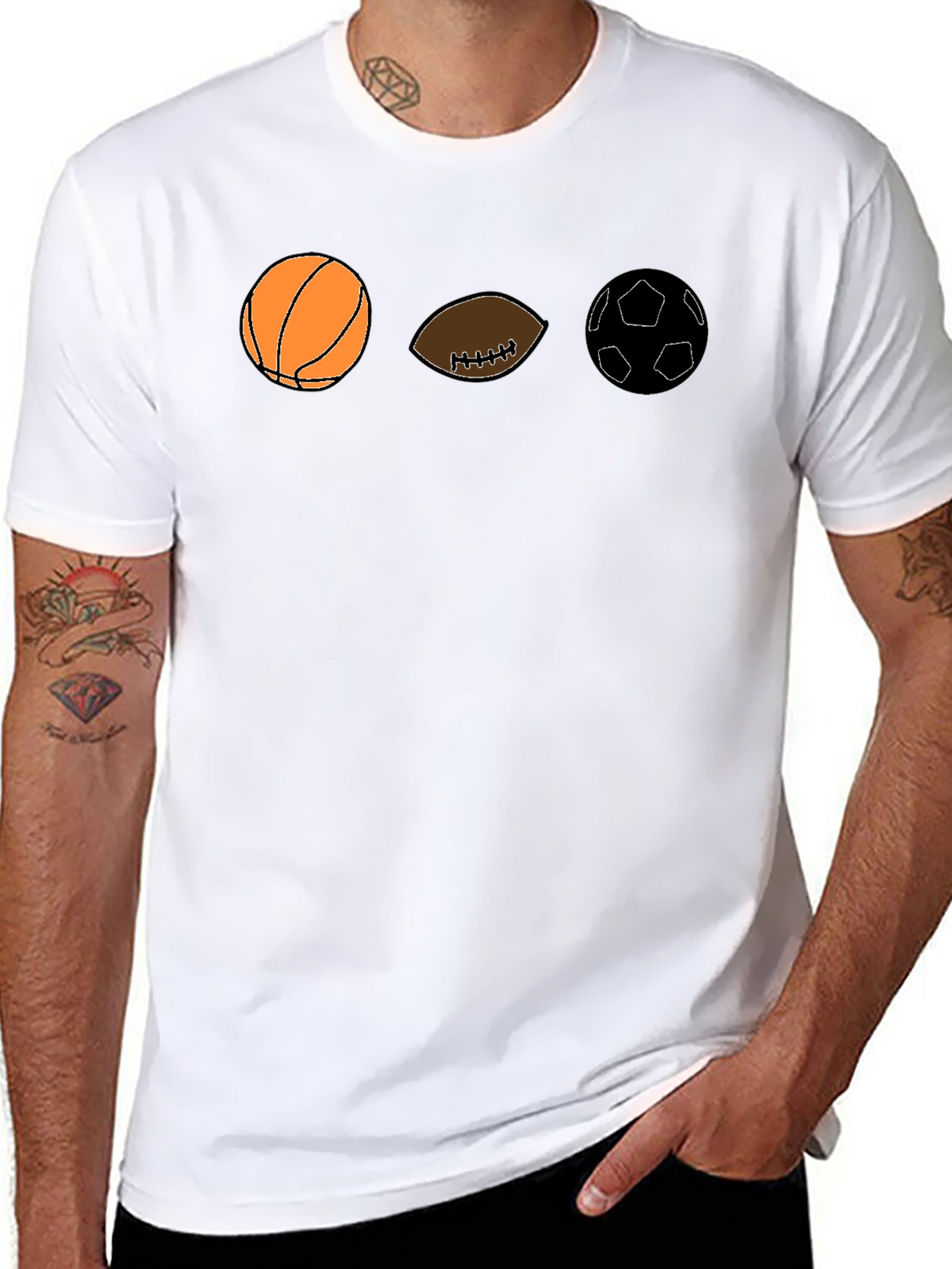 Sports Balls Graphic T-Shirt