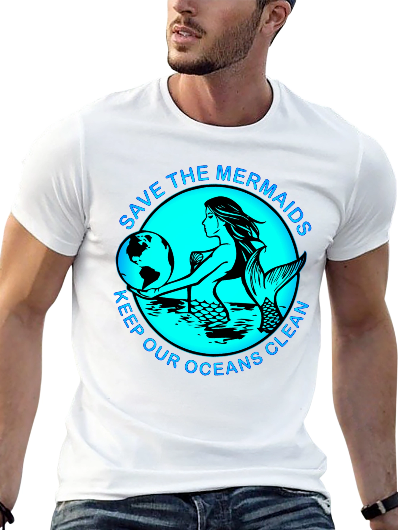 Save the Mermaids T-Shirt - Ocean Conservation Tee