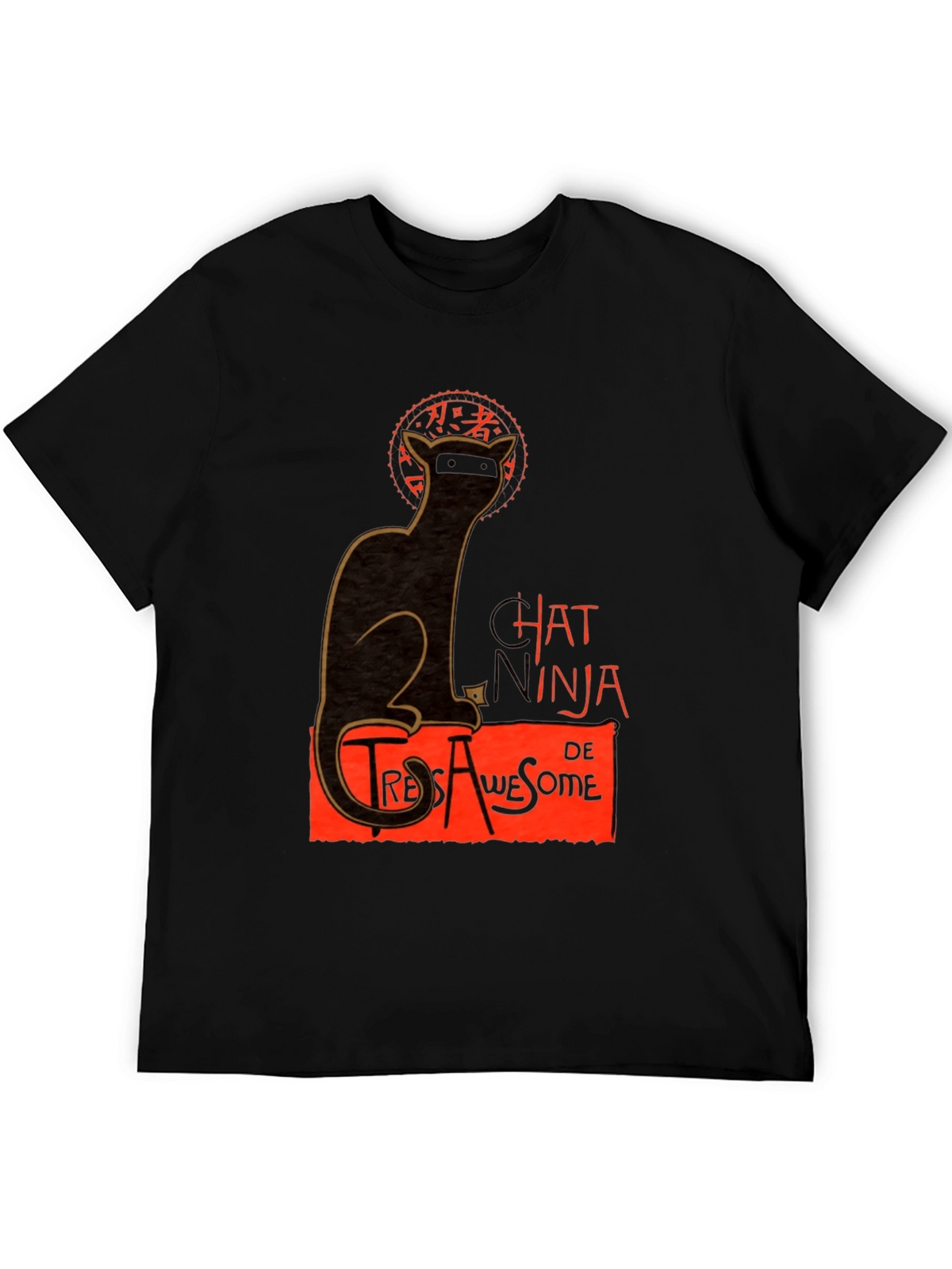Ninja Cat Graphic T-Shirt - Tres Awesome Style