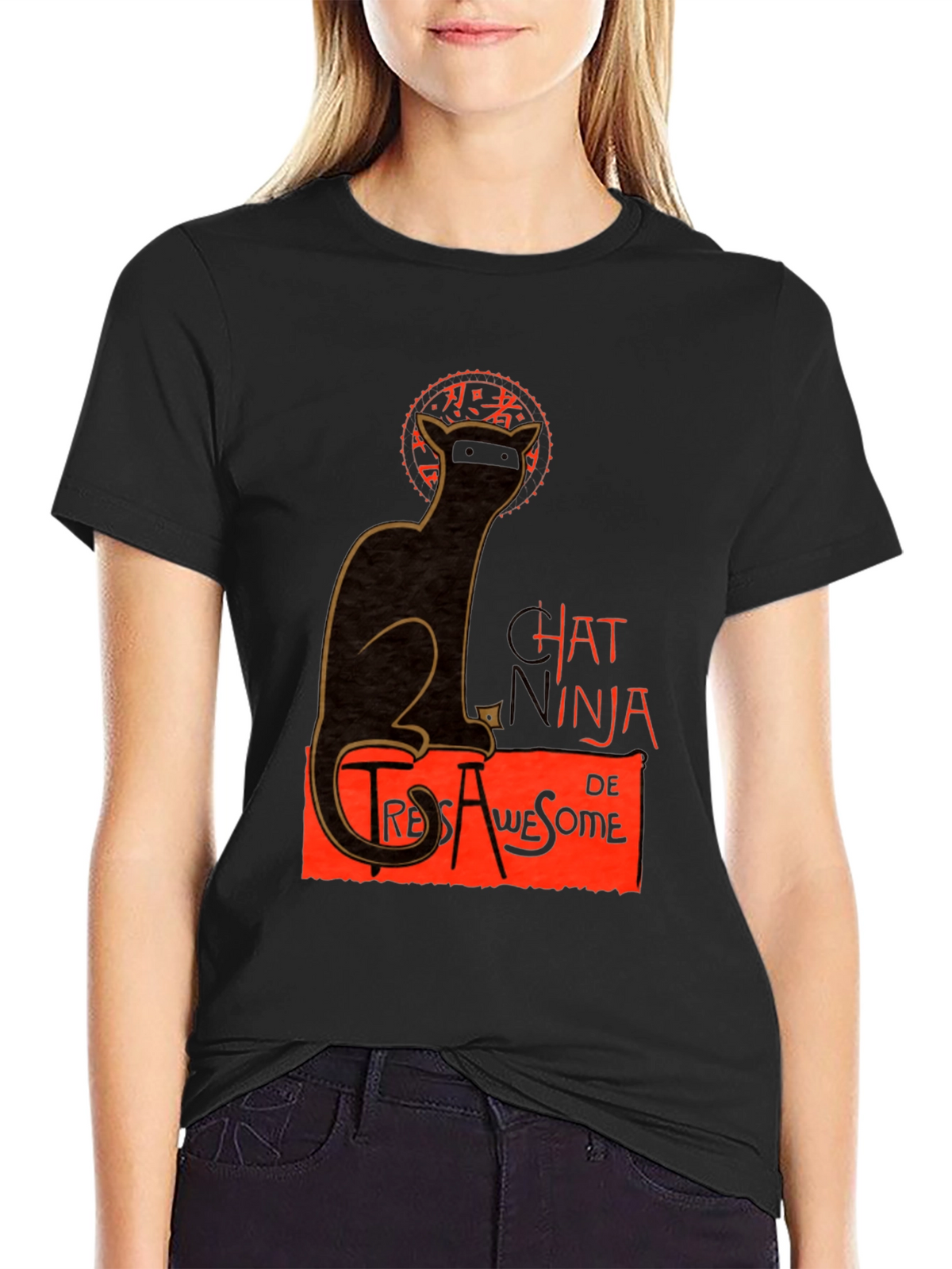 Ninja Cat Graphic T-Shirt - Tres Awesome Style
