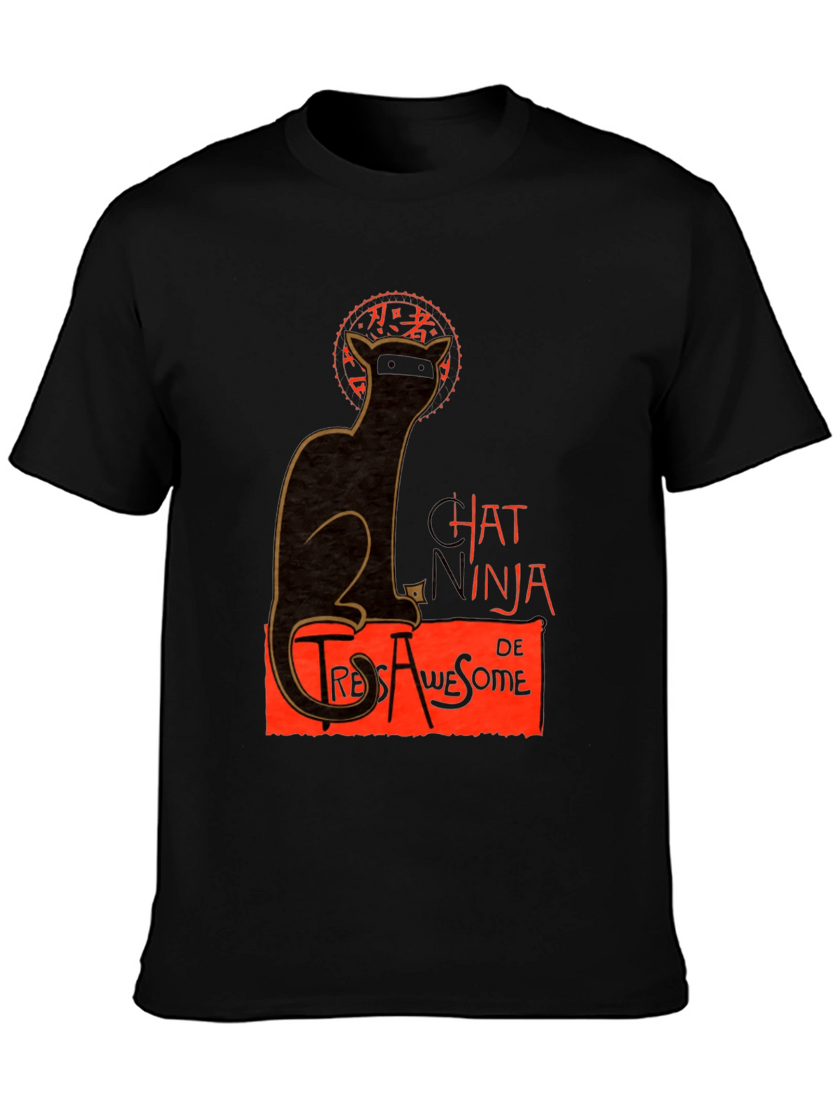 Ninja Cat Graphic T-Shirt - Tres Awesome Style