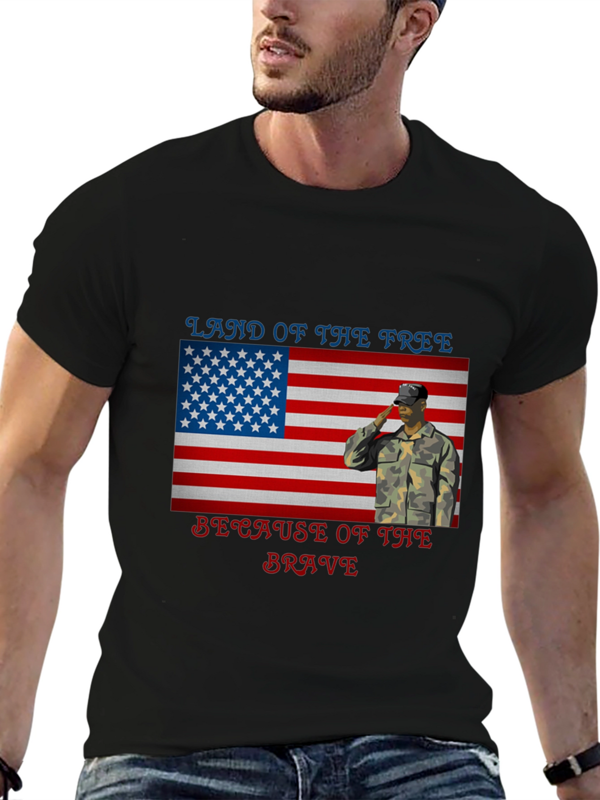 Land of the Free Patriotic T-Shirt
