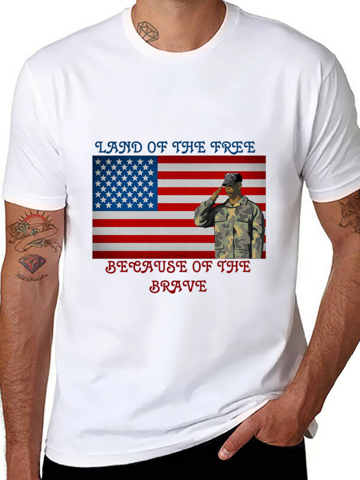 Land of the Free Patriotic T-Shirt