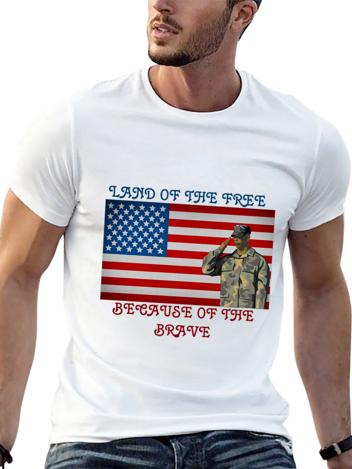 Land of the Free Patriotic T-Shirt