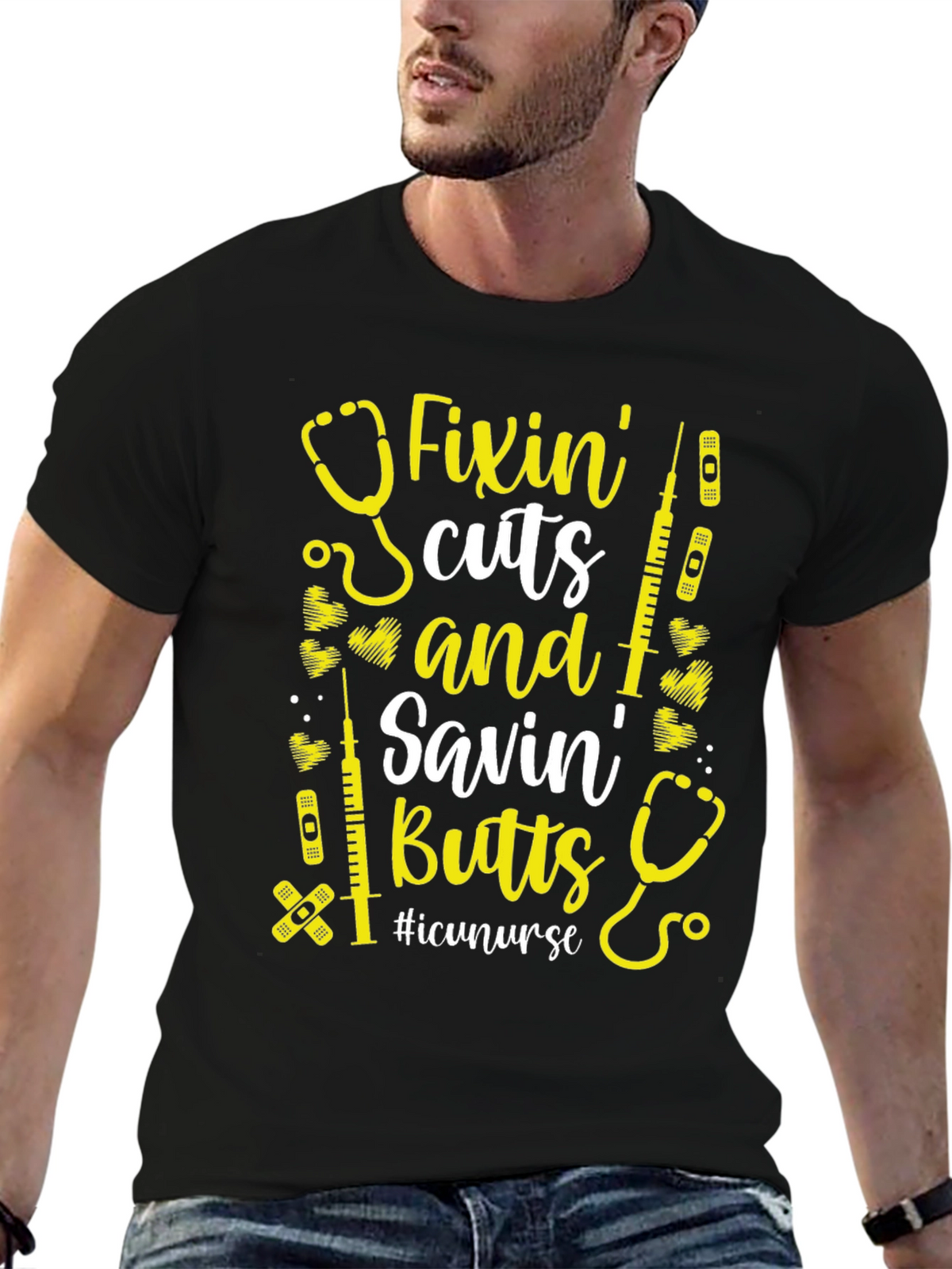 Fixin Cuts Savin Butts Nurse T-Shirt