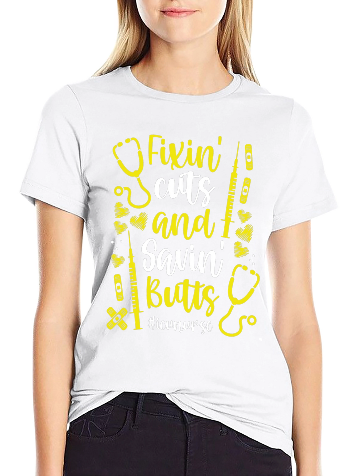 Fixin Cuts Savin Butts Nurse T-Shirt