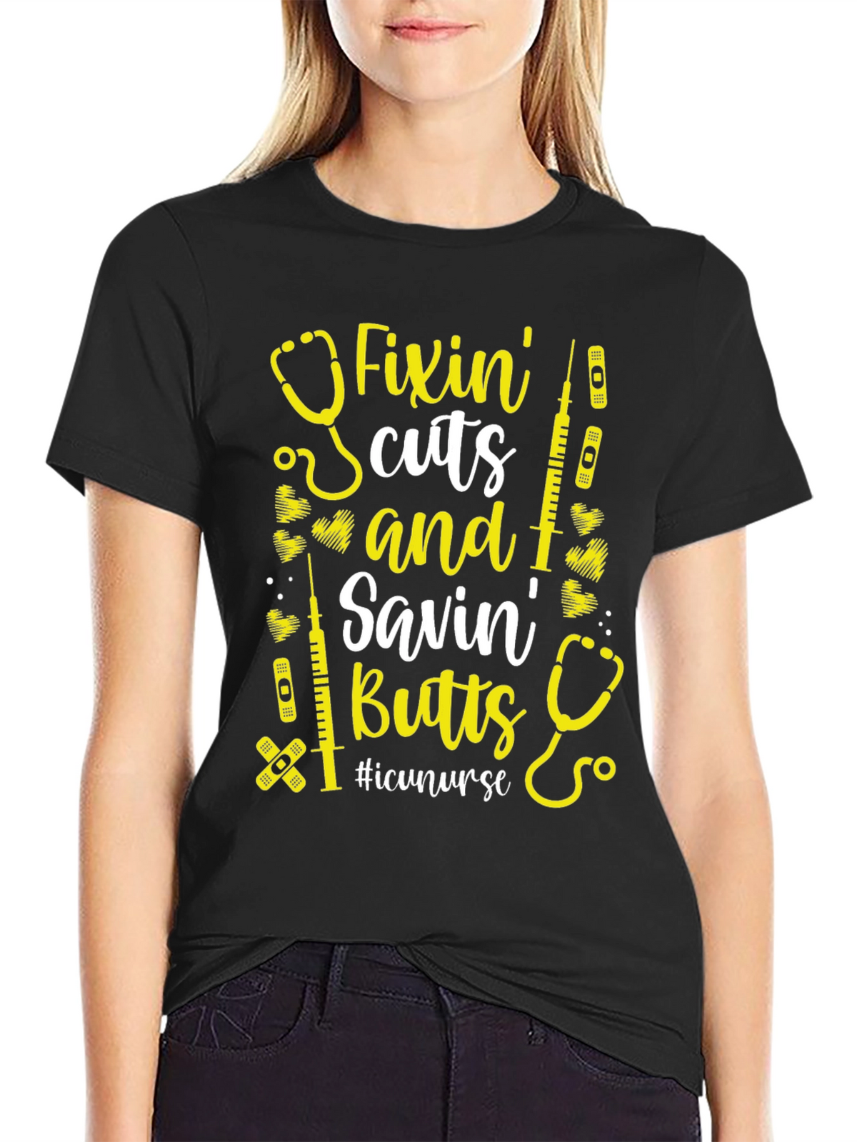 Fixin Cuts Savin Butts Nurse T-Shirt