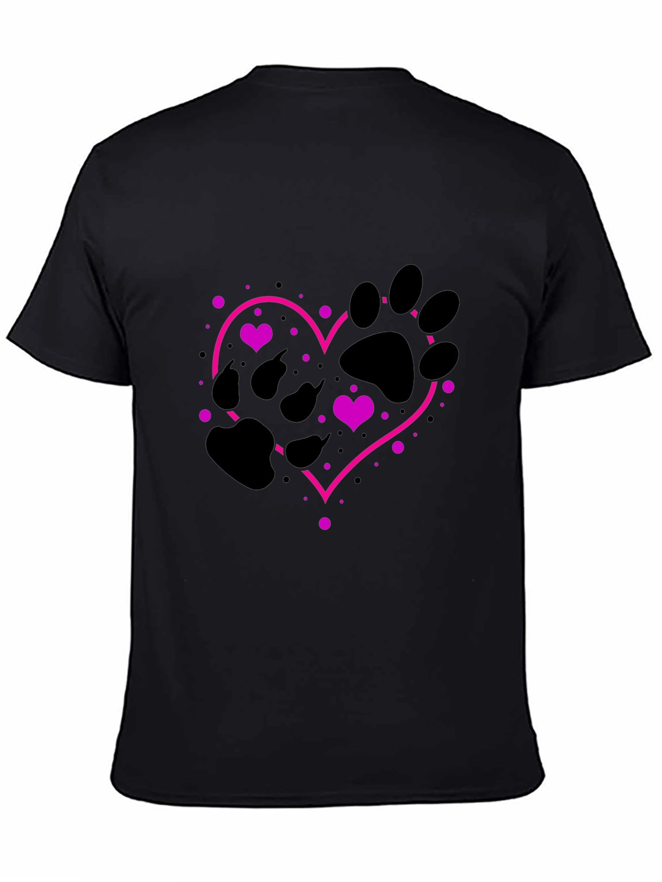 Paw Print Heart T-Shirt - Love Your Pet