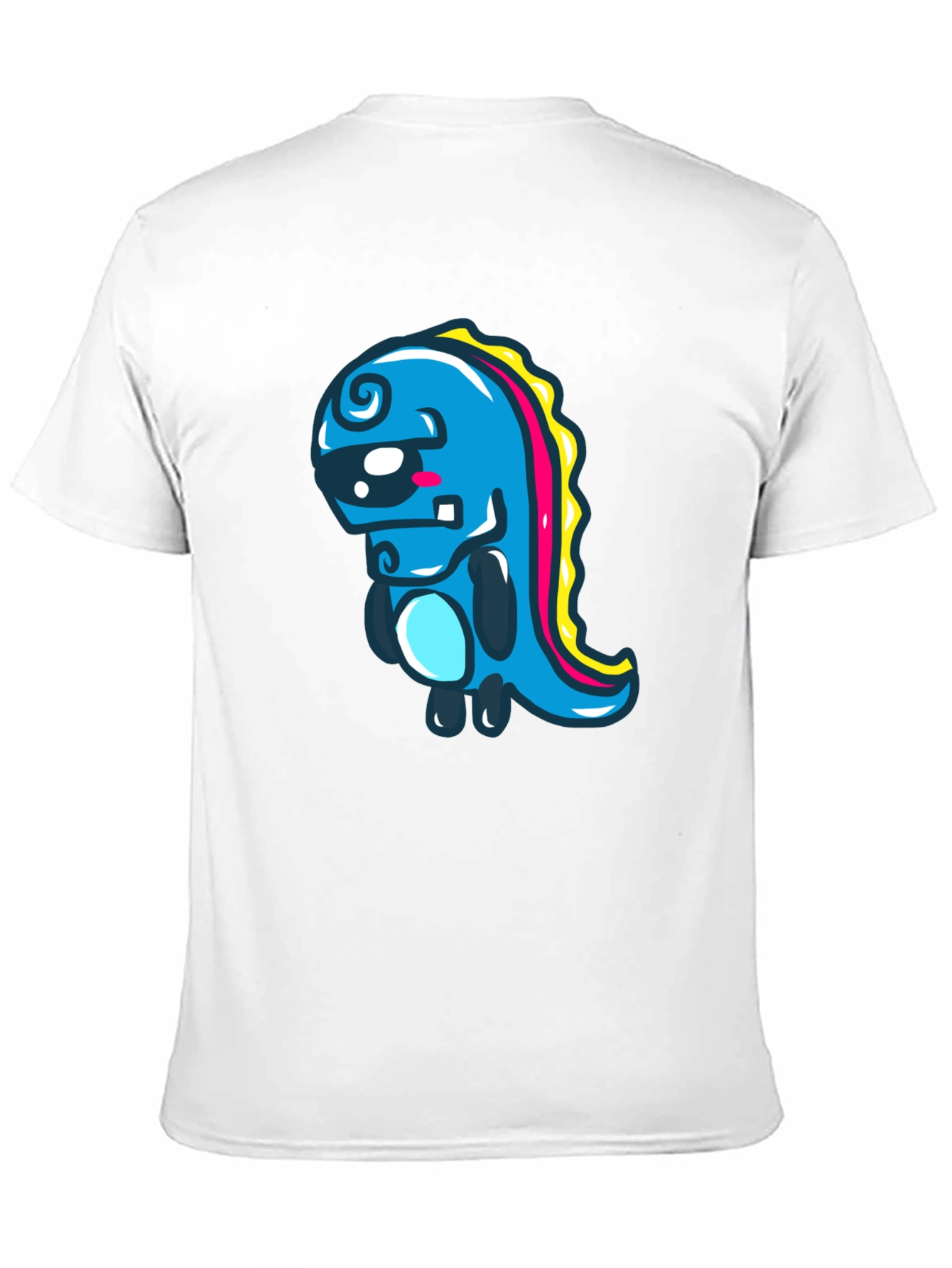 Cartoon Dinosaur Graphic Black T-Shirt