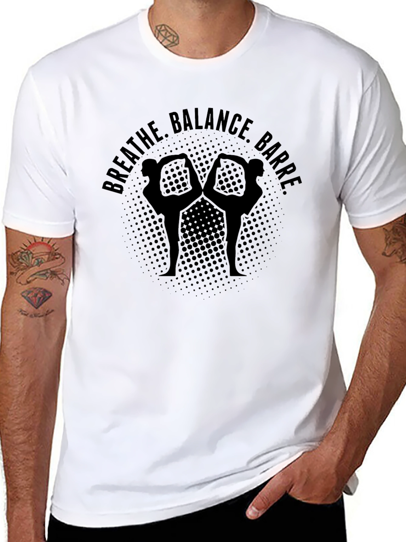 Breathe Balance Barre Black T-Shirt