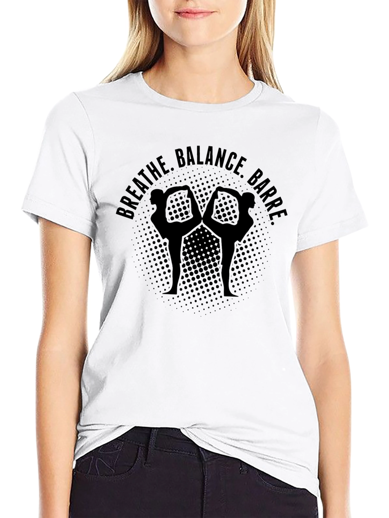 Breathe Balance Barre Black T-Shirt