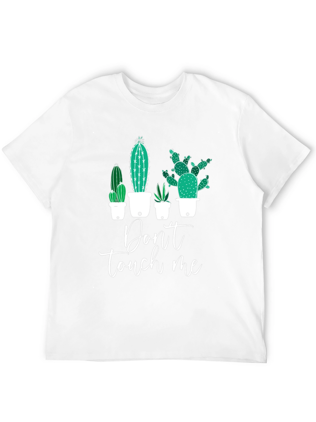 Cactus Graphic Tee - Dont Touch Me Black T-Shirt