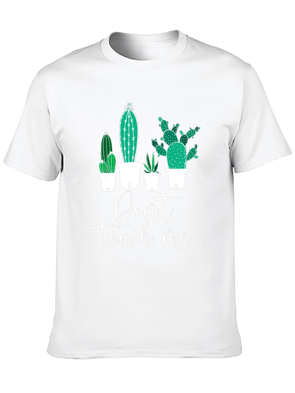 Cactus Graphic Tee - Dont Touch Me Black T-Shirt