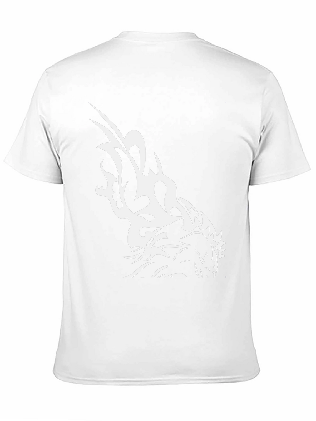 Black T-Shirt with White Horse Graphic