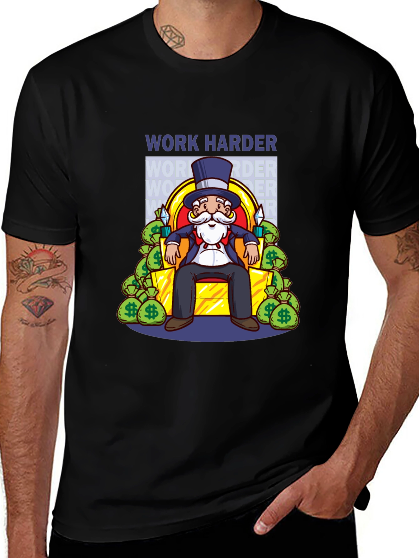 Work Harder Graphic T-Shirt