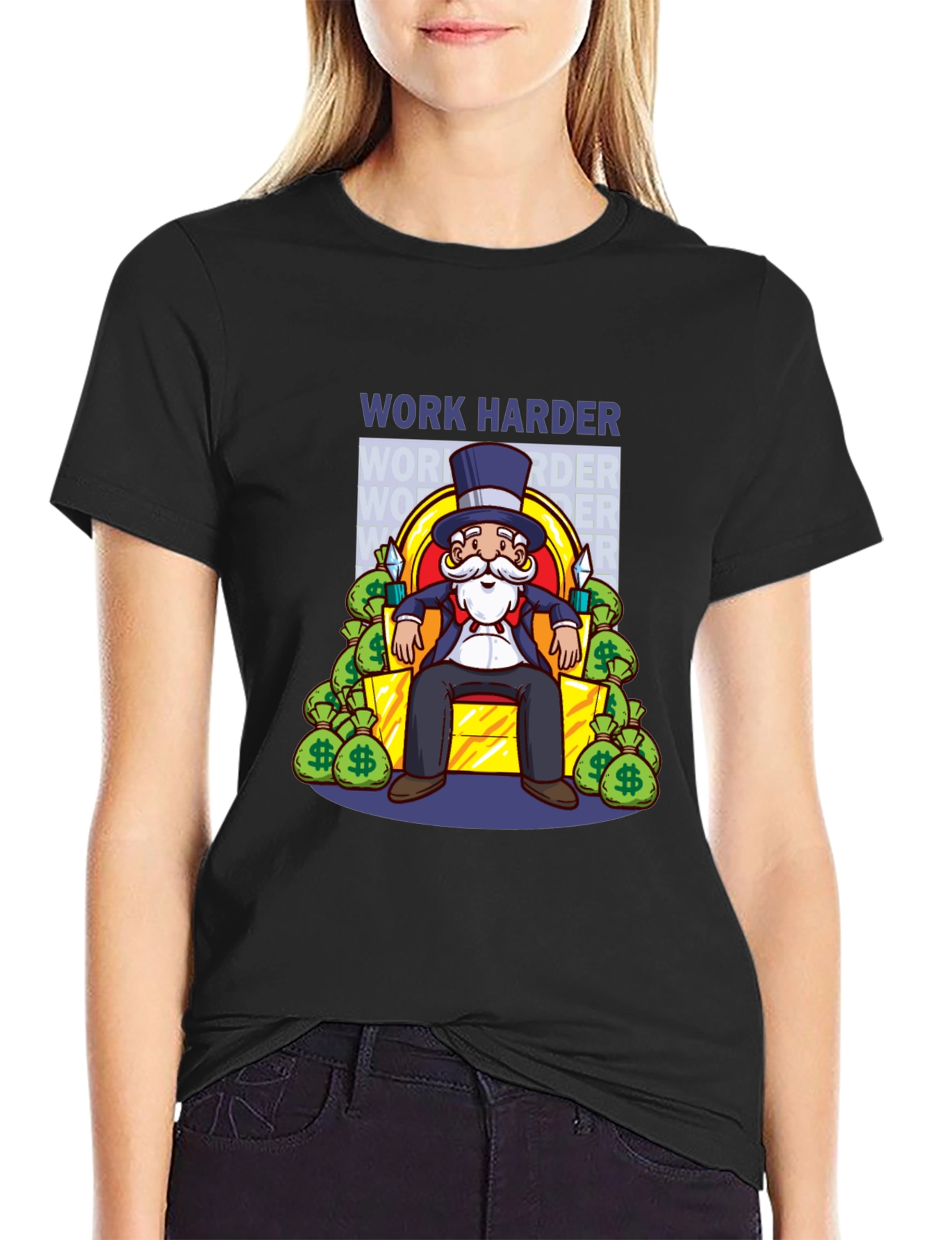 Work Harder Graphic T-Shirt