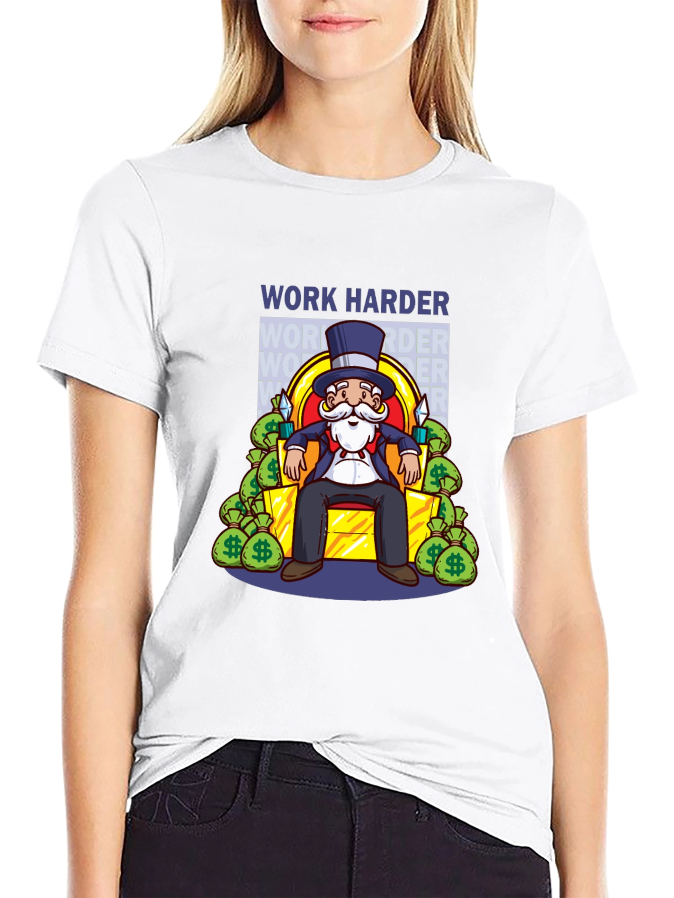 Work Harder Graphic T-Shirt