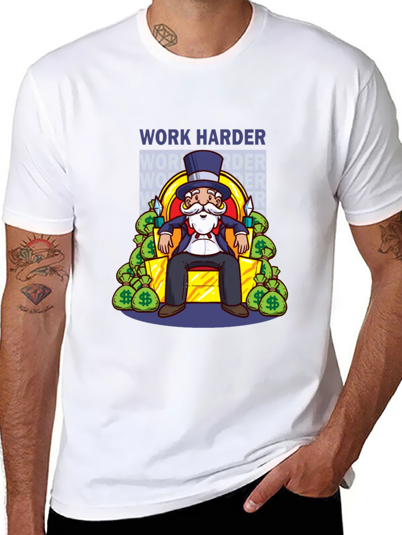 Work Harder Graphic T-Shirt