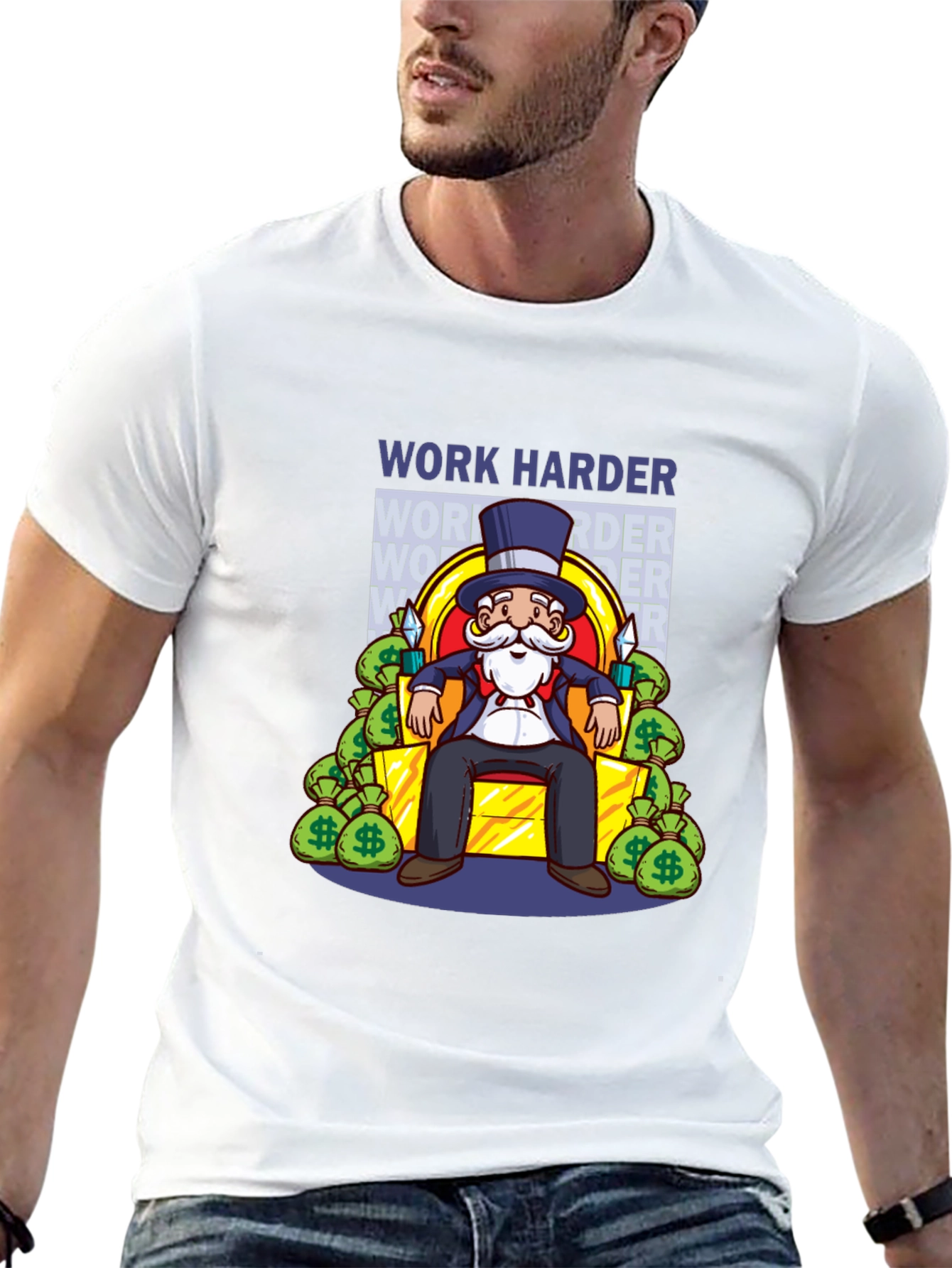 Work Harder Graphic T-Shirt