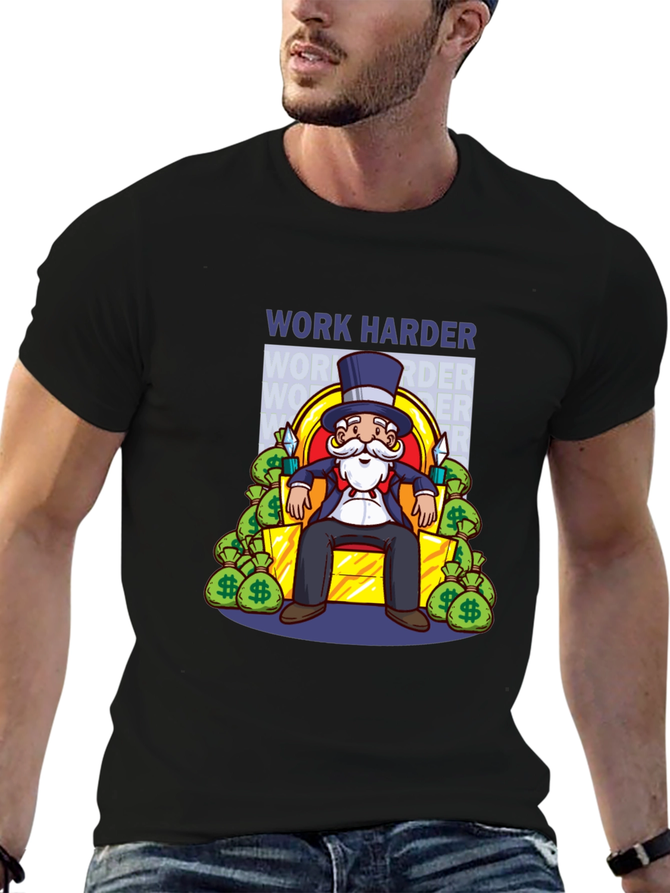 Work Harder Graphic T-Shirt