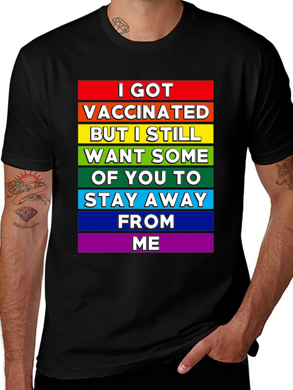 Vaccinated But Still Want Social Distance Tee