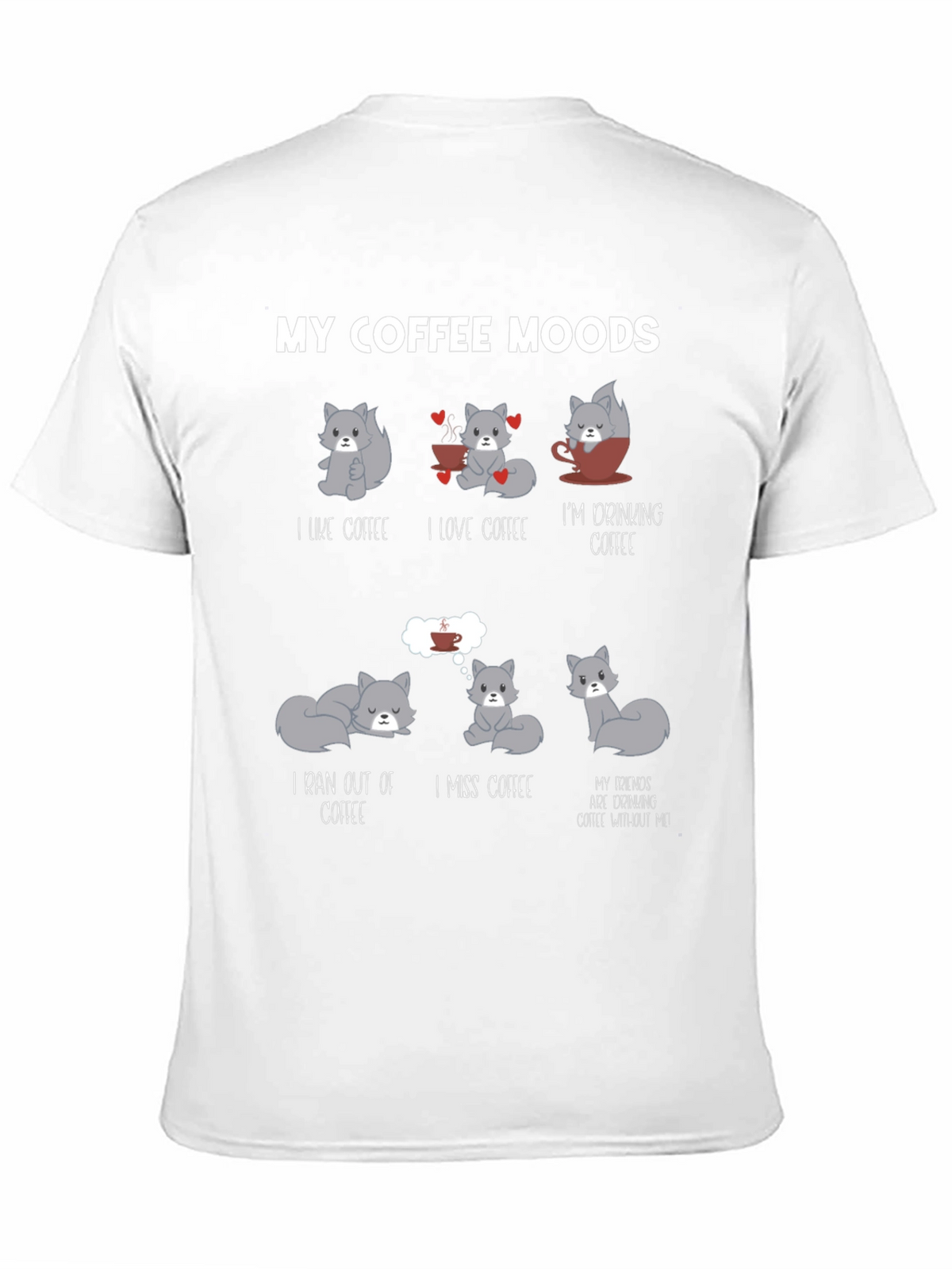 My Coffee Moods Cat T-Shirt - Unisex