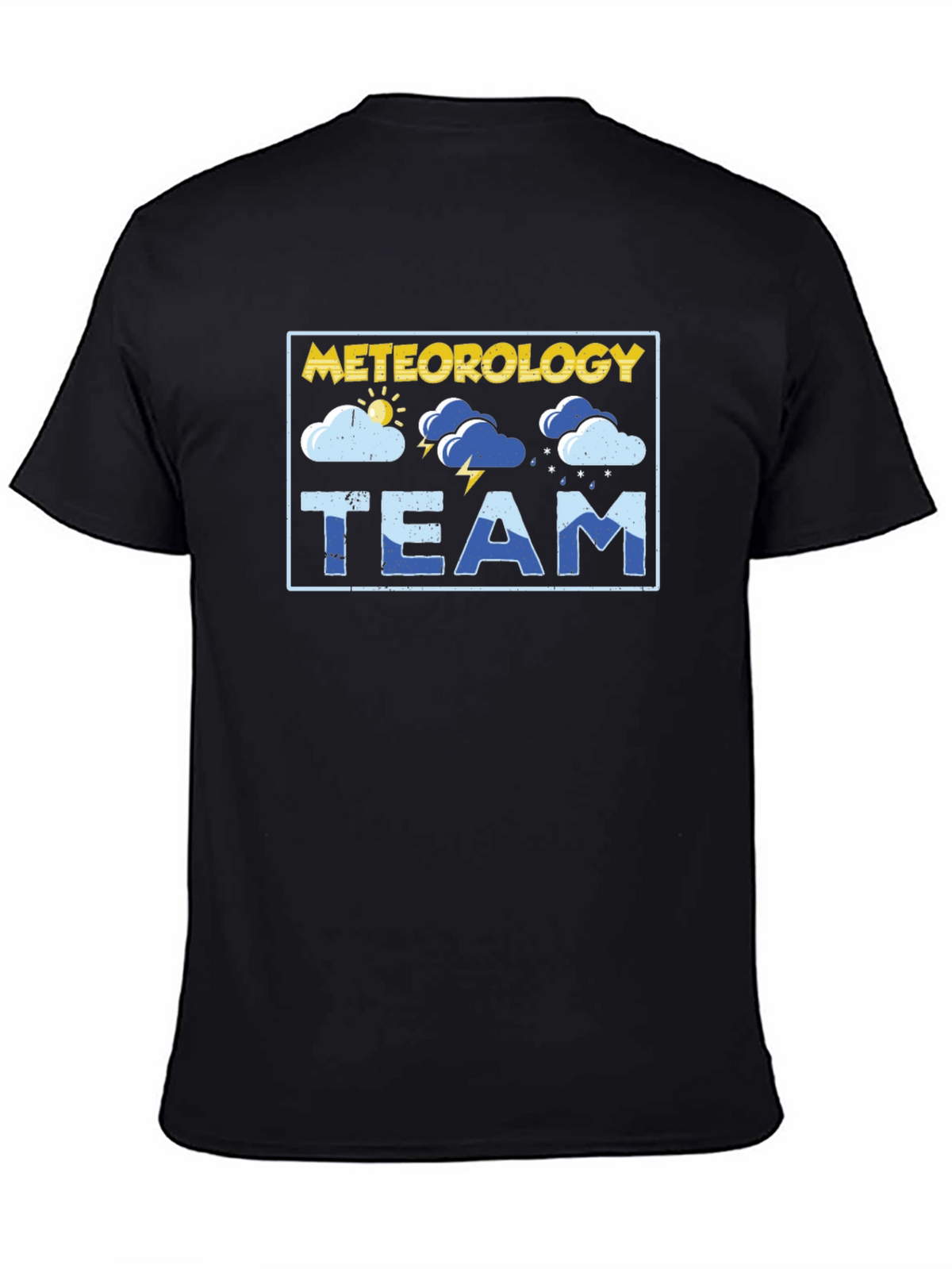 Meteorology Team Black T-Shirt Weather Design