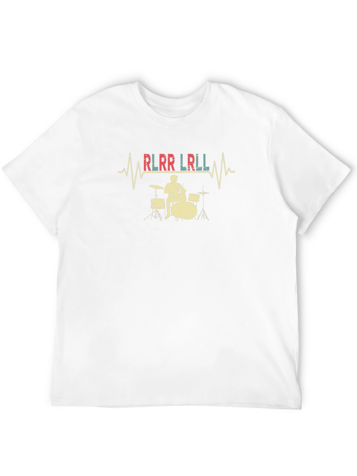 Drummer Heartbeat Black T-Shirt