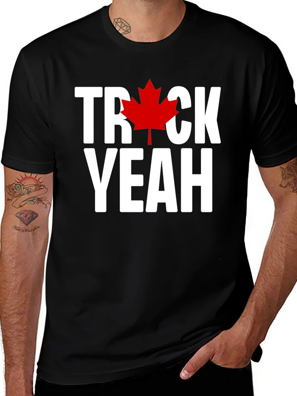 Canadian Pride T-Shirt: Truck Yeah Maple Leaf Tee