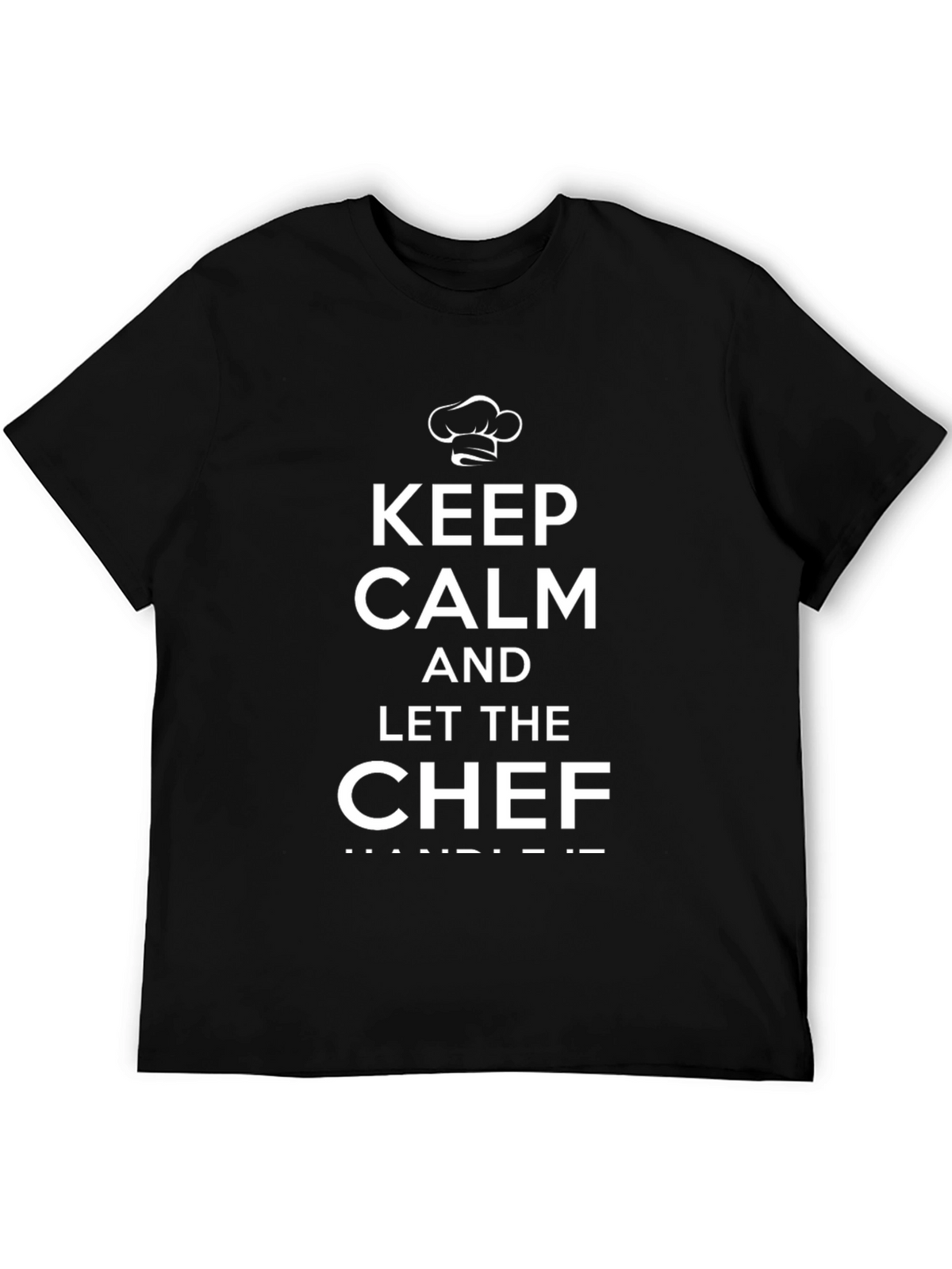 Keep Calm Chef Black Graphic Tee