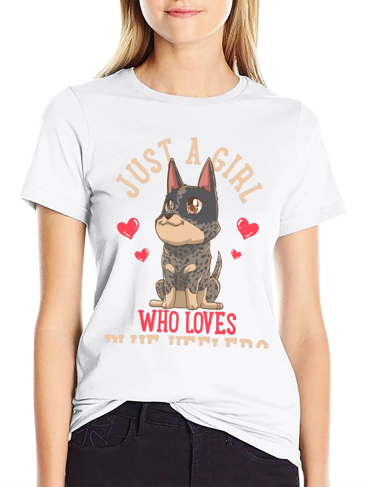 Girl Who Loves Blue Heelers T-Shirt