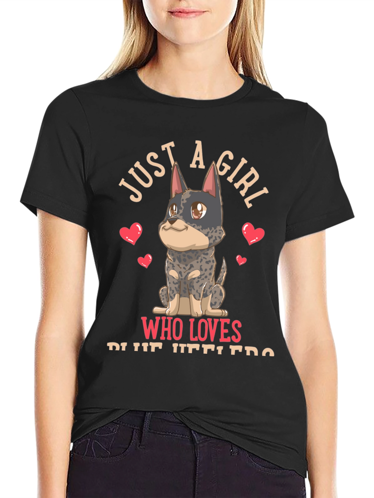 Girl Who Loves Blue Heelers T-Shirt
