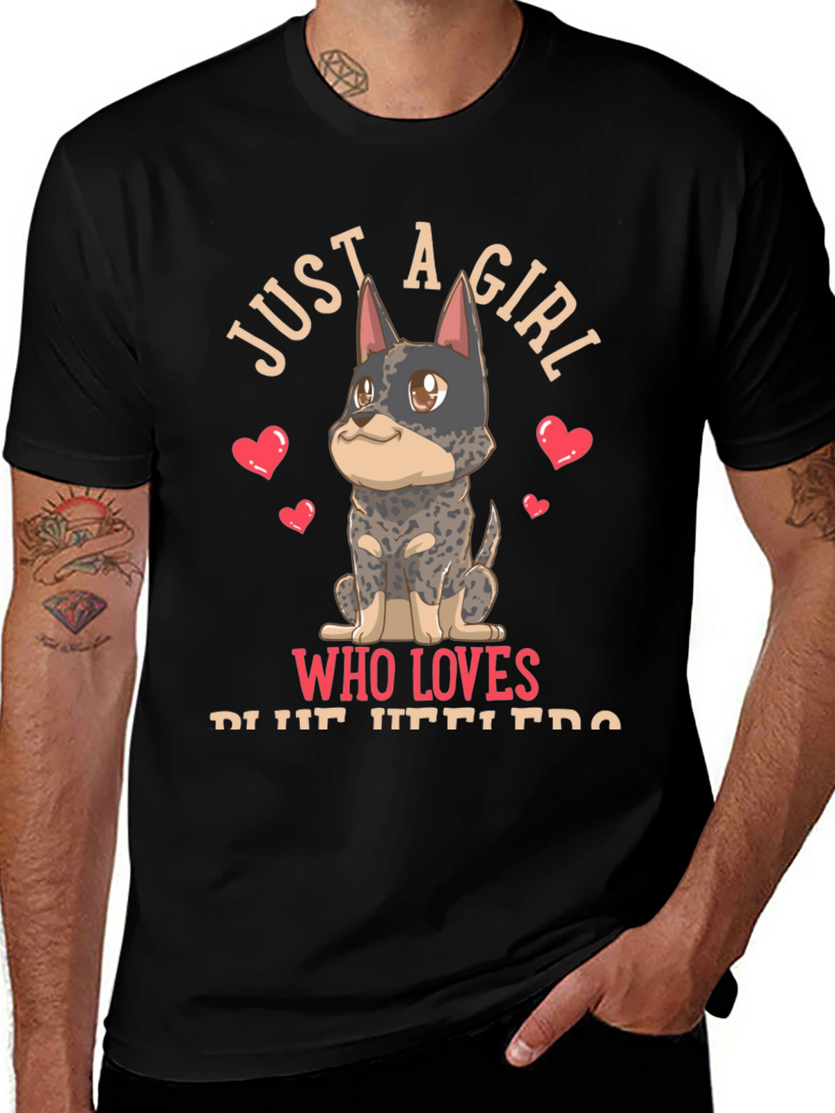 Girl Who Loves Blue Heelers T-Shirt