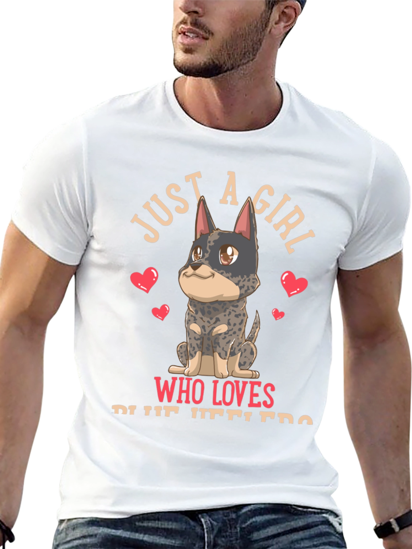 Girl Who Loves Blue Heelers T-Shirt