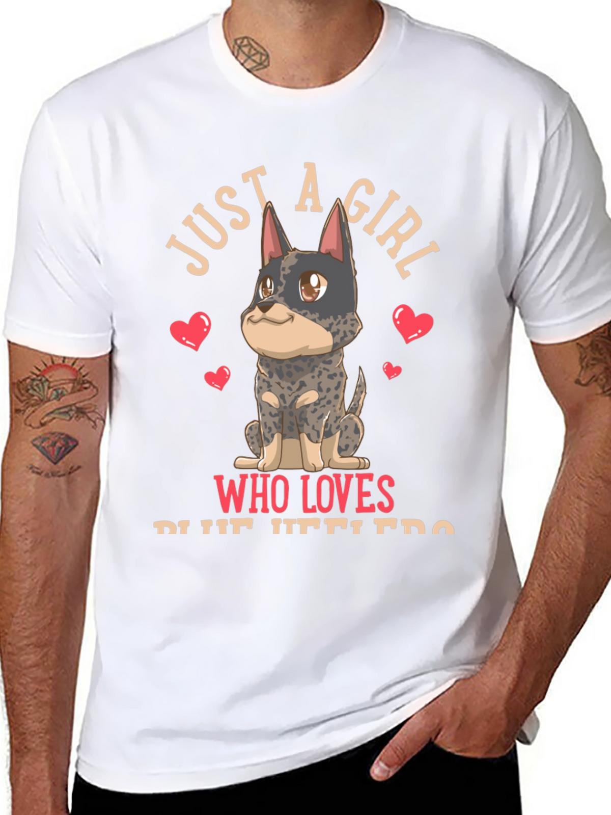 Girl Who Loves Blue Heelers T-Shirt
