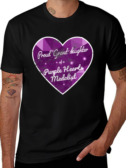 Proud Granddaughter Purple Heart Medalist T-Shirt