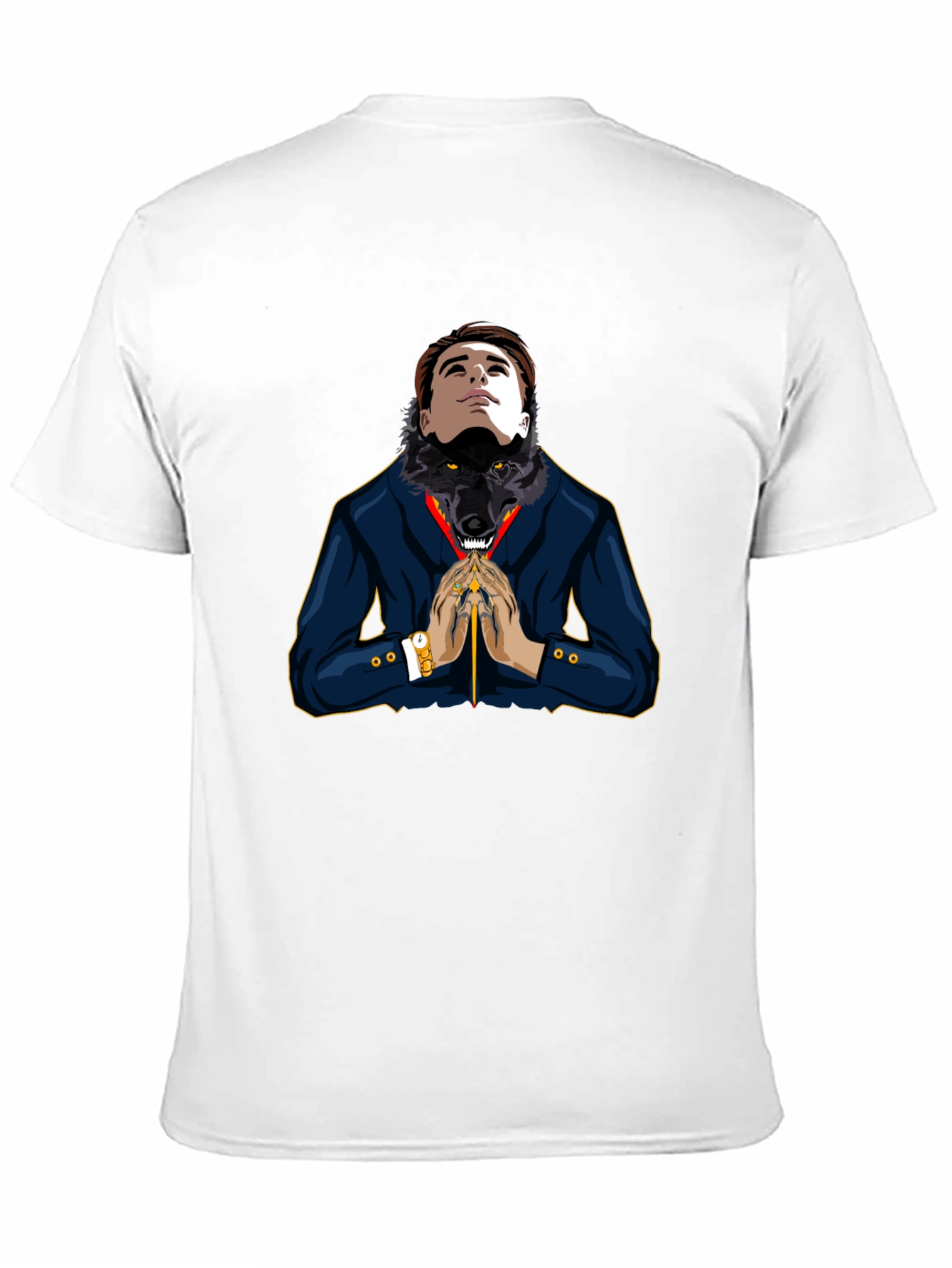 Man-Wolf Graphic Tee - Unique Design