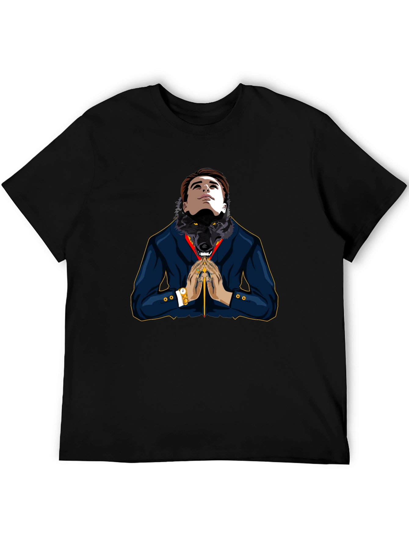 Man-Wolf Graphic Tee - Unique Design