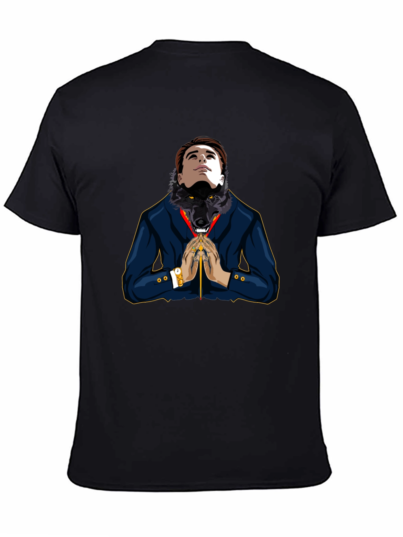 Man-Wolf Graphic Tee - Unique Design