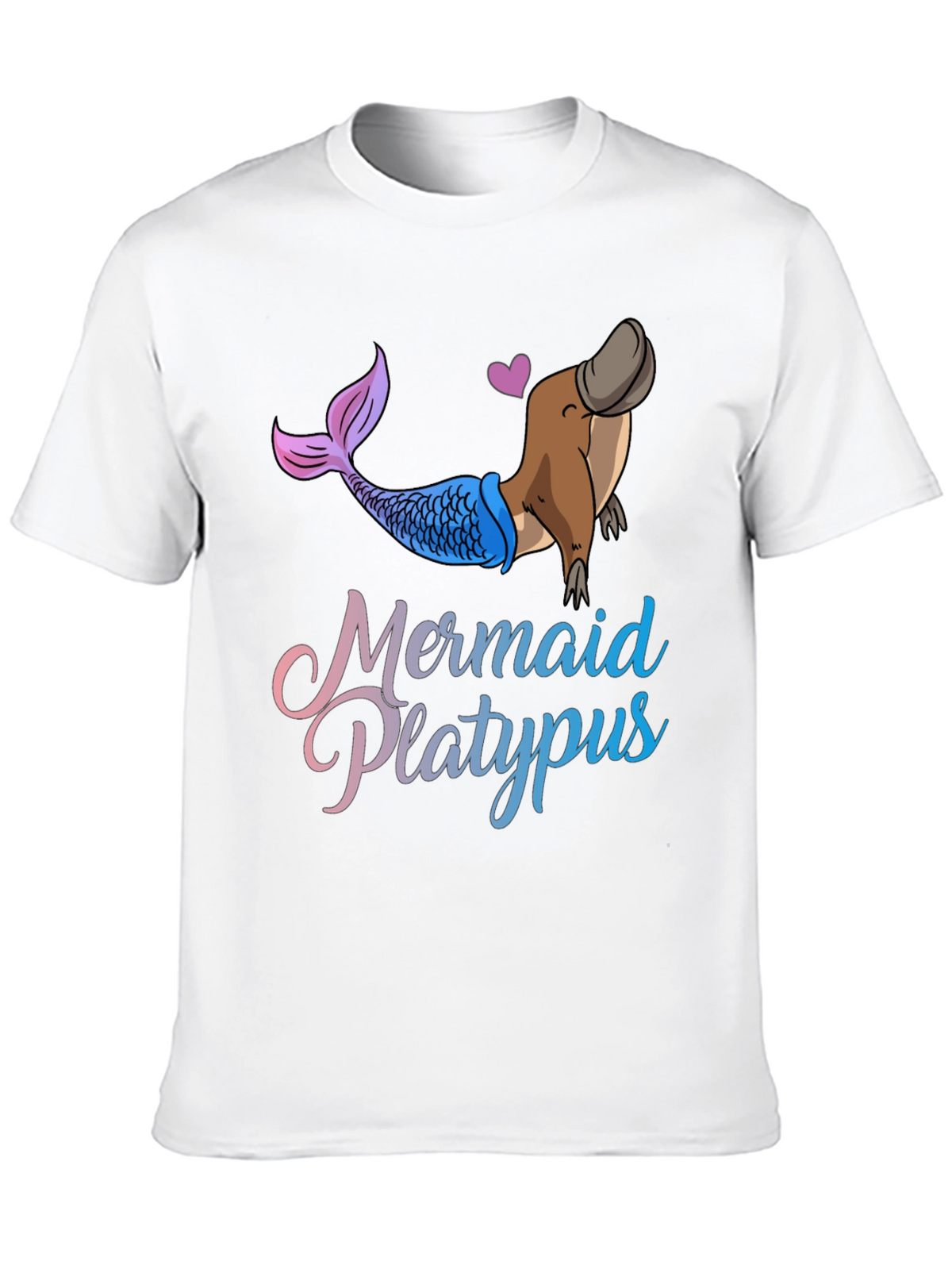 Mermaid Platypus Graphic T-Shirt