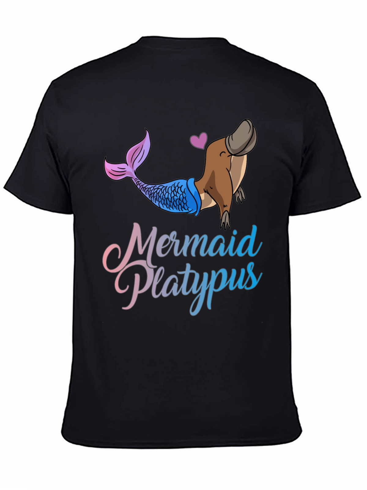Mermaid Platypus Graphic T-Shirt