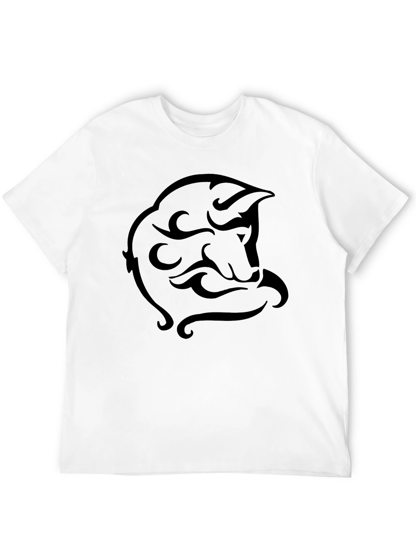 Tribal Face Graphic Black T-Shirt