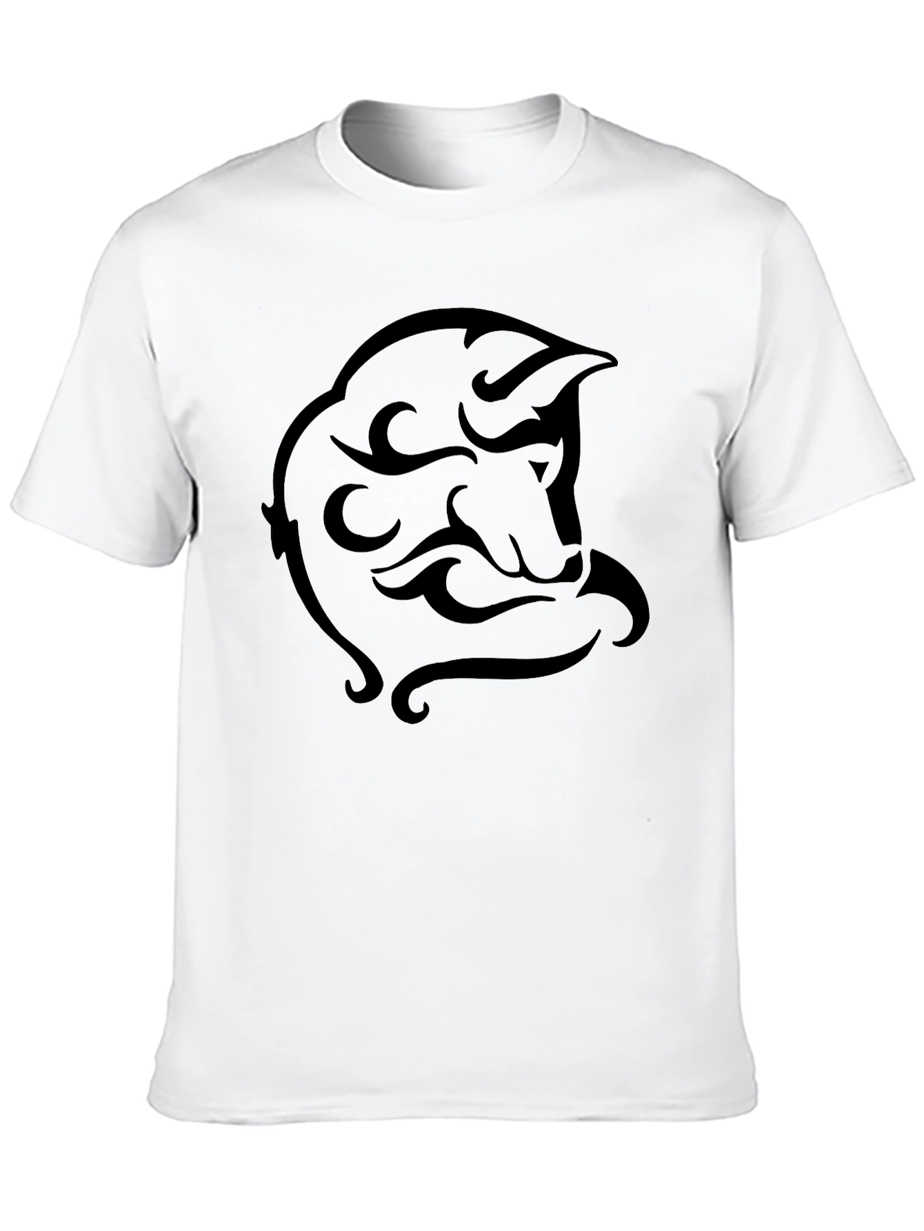 Tribal Face Graphic Black T-Shirt
