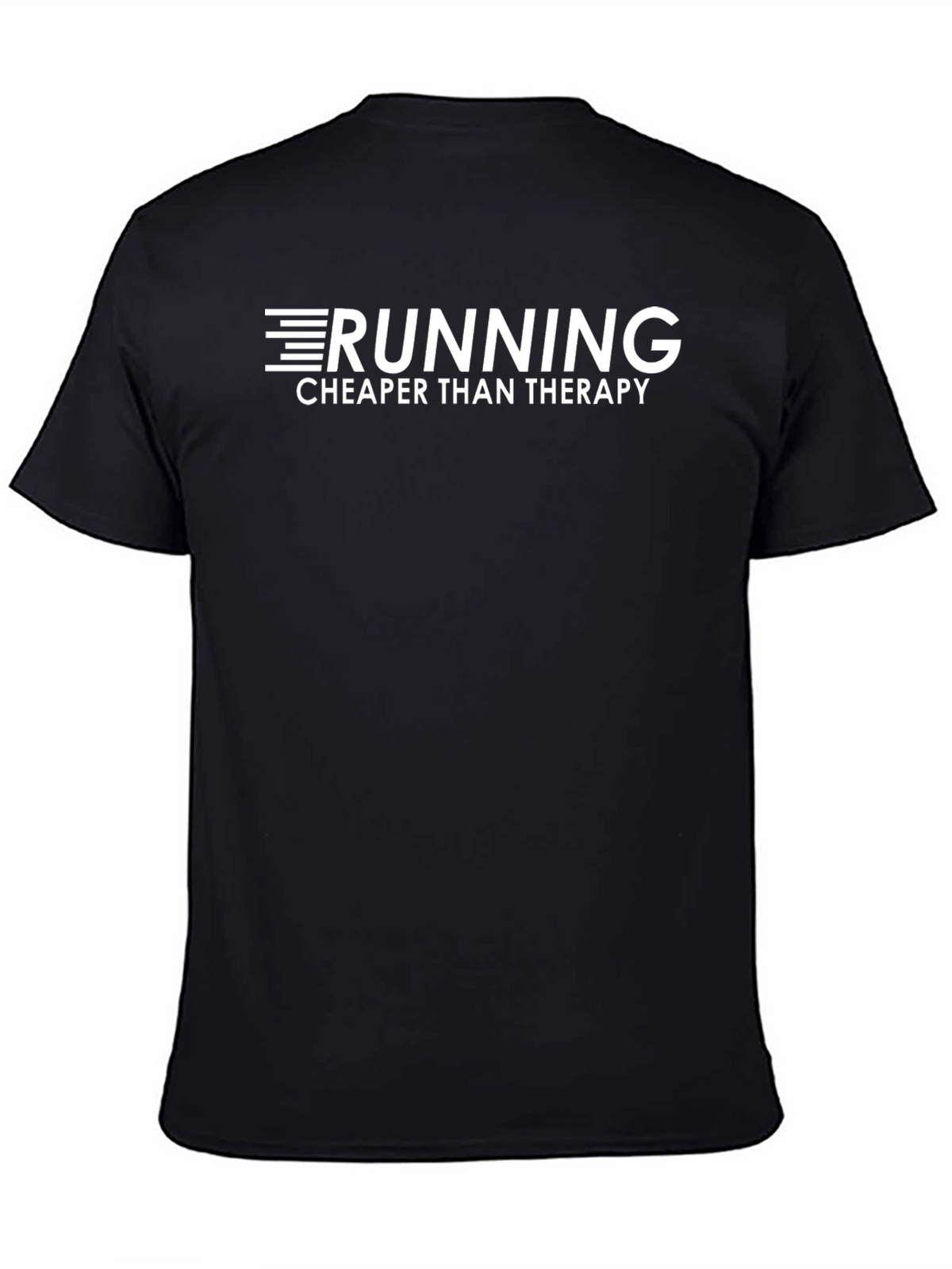 Running Cheaper Than Therapy Black T-Shirt